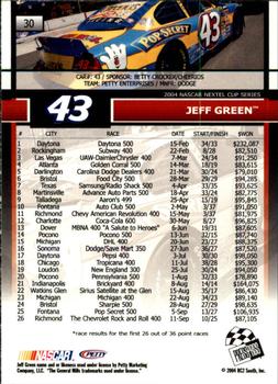 2005 Press Pass #30 Jeff Green Back