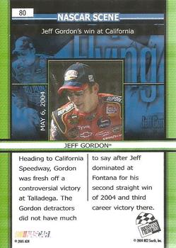 2005 Press Pass #80 Jeff Gordon Back