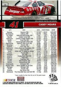 2005 Press Pass #28 Casey Mears Back