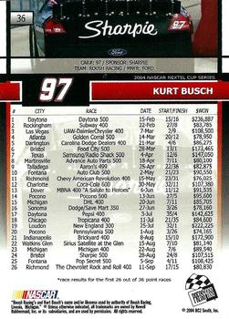 2005 Press Pass #36 Kurt Busch Back