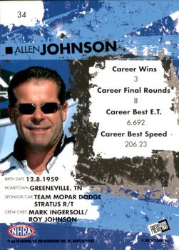 2005 Press Pass NHRA #34 Allen Johnson Back