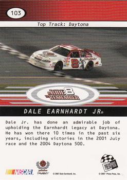 2008 Press Pass #103 Dale Earnhardt Jr. / Daytona Back