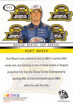 2008 Press Pass #111 Kurt Busch Back