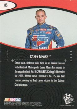 2008 Press Pass Eclipse #85 Casey Mears Back