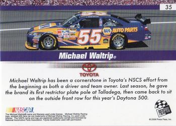 2008 Press Pass Speedway #35 Michael Waltrip Back