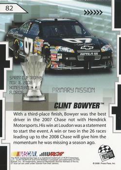 2008 Press Pass Stealth - Retail #82 Clint Bowyer Back