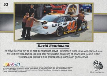 2008 Press Pass VIP #52 David Reutimann's Car Back