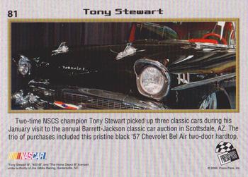 2008 Press Pass VIP #81 Tony Stewart's Car Back