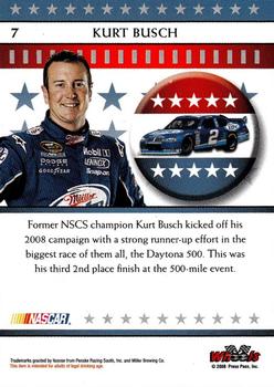 2008 Wheels American Thunder #7 Kurt Busch Back