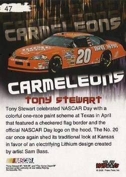 2008 Wheels High Gear #47 Tony Stewart's Car Back