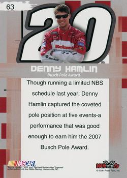 2008 Wheels High Gear #63 Denny Hamlin Back
