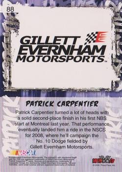 2008 Wheels High Gear #88 Patrick Carpentier Back