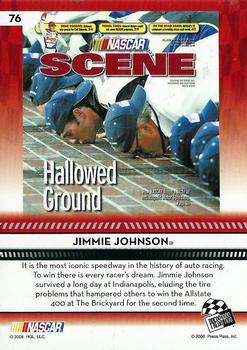 2009 Press Pass #76 Jimmie Johnson Back