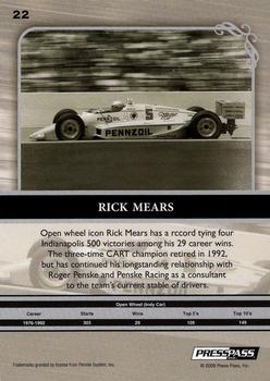 2009 Press Pass Legends #22 Rick Mears Back