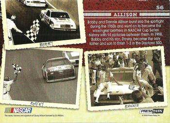 2009 Press Pass Legends #56 Bobby Allison / Davey Allison / Donnie Allison Back