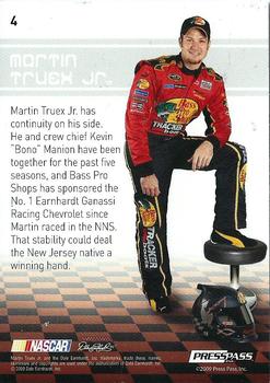 2009 Press Pass Premium #4 Martin Truex Jr. Back