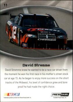 2009 Press Pass Showcase #11 David Stremme Back