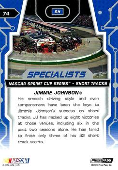 2009 Press Pass Stealth #74 Jimmie Johnson Back