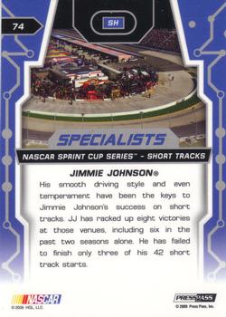 2009 Press Pass Stealth #74 Jimmie Johnson Back