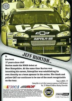 2009 Press Pass VIP #53 Jeff Burton Back