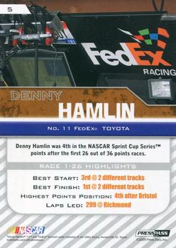 2010 Press Pass #5 Denny Hamlin Back