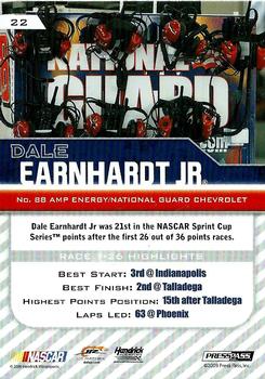 2010 Press Pass #22 Dale Earnhardt Jr. Back