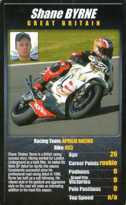2004 Top Trumps Moto GP The Riders (2nd Edition) #NNO Shane Byrne Front