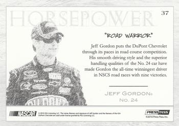 2010 Press Pass Eclipse #37 Jeff Gordon's Car Back