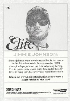 2010 Press Pass Eclipse #79 Jimmie Johnson Back
