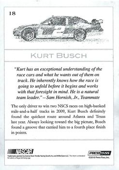 2010 Press Pass Eclipse #18 Kurt Busch Back