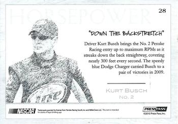 2010 Press Pass Eclipse #28 Kurt Busch's Car Back