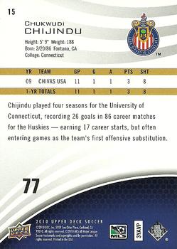 2010 Upper Deck MLS #15 Chukwudi Chijindu Back
