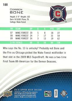2010 Upper Deck MLS #188 Corben Bone Back