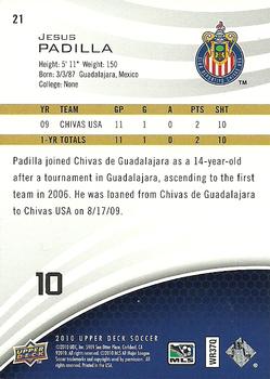 2010 Upper Deck MLS #21 Jesus Padilla Back