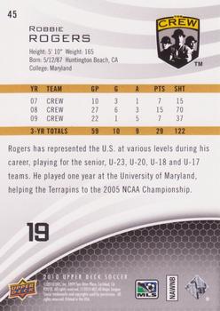 2010 Upper Deck MLS #45 Robbie Rogers Back