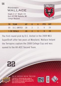 2010 Upper Deck MLS #56 Rodney Wallace Back