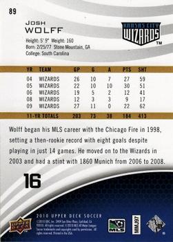 2010 Upper Deck MLS #89 Josh Wolff Back
