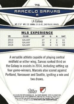 2015 Topps MLS #75 Marcelo Sarvas Back