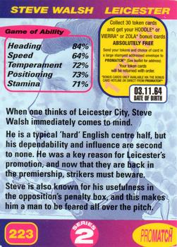 1997 Pro Match #223 Steve Walsh Back