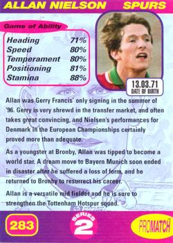 1997 Pro Match #283 Allan Nielsen Back