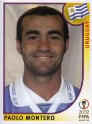 2002 Panini World Cup Stickers #65 Paolo Montero Front