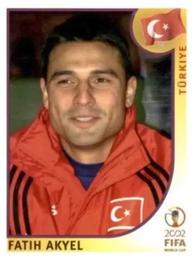 2002 Panini World Cup Stickers #190 Fatih Akyel Front