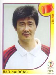 2002 Panini World Cup Stickers #220 Hao Haidong Front