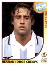 2002 Panini World Cup Stickers #402 Hernan Crespo Front