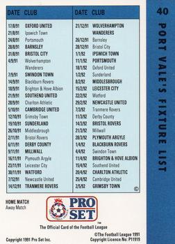 1991-92 Pro Set Fixtures #40 Ray Walker Back