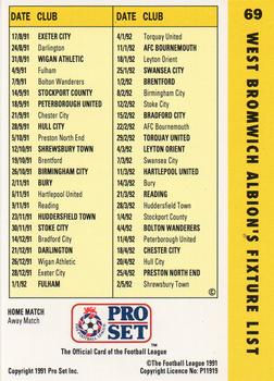 1991-92 Pro Set Fixtures #69 Bobby Gould Back