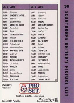 1991-92 Pro Set Fixtures #90 Bill Green Back