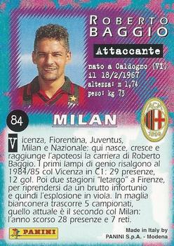 1997 Panini Calcio Serie A #84 Roberto Baggio Back