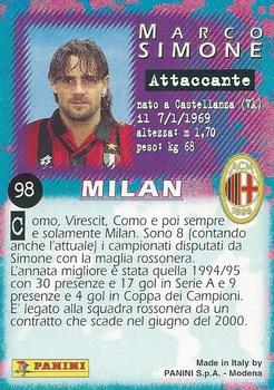 1997 Panini Calcio Serie A #98 Marco Simone Back