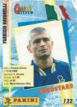 1997 Panini Calcio Serie A #122 Fabrizio Ravanelli Back